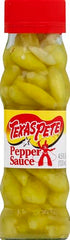 Texas Pete Green Pepper Sauce over vegetables for a zesty finish.