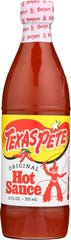 Texas Pete Original Hot Sauce pack of 3 bottles shown for bold flavor on meals.