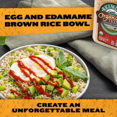 RiceSelect Texmati brown rice dish bowl illustrating versatility in pilafs and casseroles.