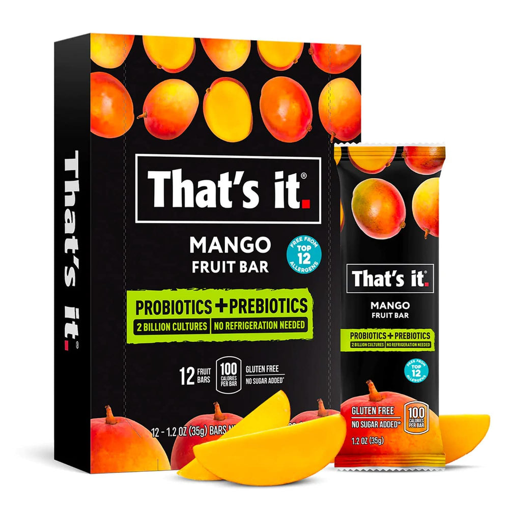 That\'s it mango 12-pack packaging for convenient on-the-go snacking.