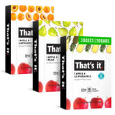 That's it 36-count variety-pack displays colorful fruit bars for balanced snacking