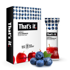That's It Apple fruit bar on the go, a convenient, naturally sweet snack for kids and adults.