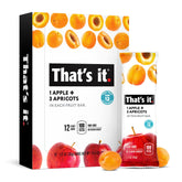 That's it Apple + Apricot bar pack — on-the-go healthy fruit snack.