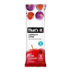 That's it Apple Fig Bar close-up reveals chewy texture and natural sweetness.