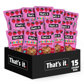 That's it Fruit Crunchables Apple Strawberry Crisp pouch—15-pack for convenient on-the-go snacking