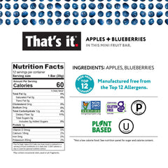 That's it gift pouch close-up highlights simple ingredients and no added sugar.