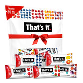 That's it Mini Fruit Bars 35-pack pack shot, no sugar added and plant-based.