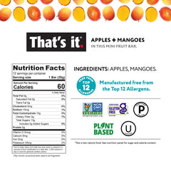 That's it mini fruit bars gift pouch mango flavor for busy days.