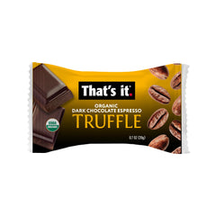 That's it Truffles on the go image highlights convenient, portable vegan delight.