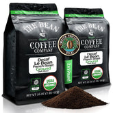 The Bean Coffee Company Le Bean dark French roast ground coffee bag for bold mornings.