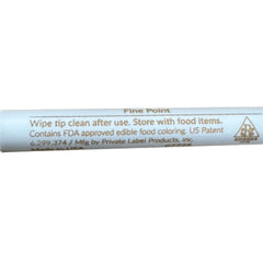 The Cookie Countess beige fine tip marker draws on fondant for precise planning.