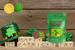 The Dreidel Company Belgian nut-free milk chocolate coins – smooth melt for candy buffets.