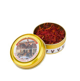 The Gathering of Saffron threads close-up showing premium color and aroma for cooking.