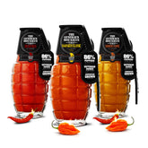 The General's Heat Seeker gift set packaging with grenade bottles, ideal for gifts.