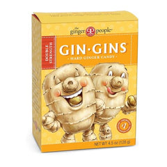 The Ginger People hard ginger candy closeup emphasizes the dense ginger center and chewy texture.