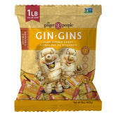The Ginger People GIN GINS Double Strength ginger candy in a 1 lb bag for bold flavor