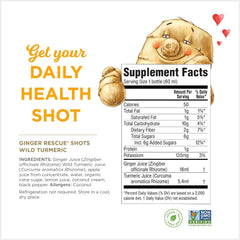 Ginger Rescue Turmeric Shots 12-pack display for easy on-the-go wellness.