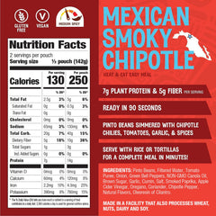 The Good Bean chipotle pinto beans served in a bowl highlighting smoky flavor.