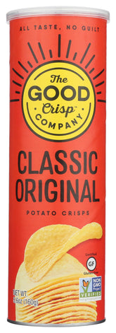 The Good Crisp Company Chips Stacked Original packaging, ideal for grab-and-go snacking.