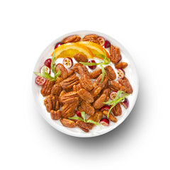 THE GRANOLA BAKERY Maple Pecans keto snack jar illustrates portion-controlled satisfaction.
