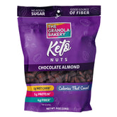 Front view of The Granola Bakery TGB Chocolate Almond Keto Nuts bag, a low-carb snack.