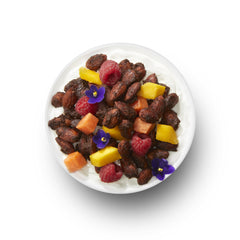 Top view of the TGB resealable bag, highlighting freshness and on-the-go snacking.