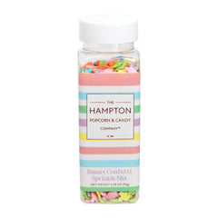The Hampton Bunny Confetti Sprinkles green jar adds spring energy to treats.