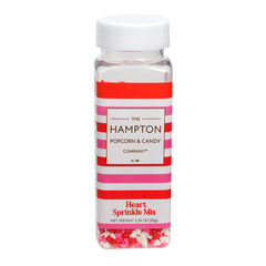 Cake decorated with Hampton heart sprinkles for special occasions