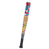 The Hampton Candy Company Double Bubble gumballs in an 18-inch bat-shaped container, ideal for parties