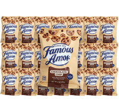 The Hampton Candy Company Famous Amos 21-pack cookies display bulk pantry convenience.