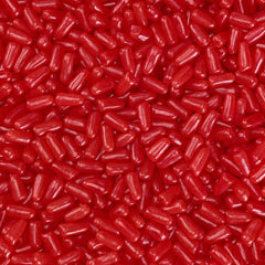 Mike and Ike Cherry bite highlighting single-flavor candy for party sharing.