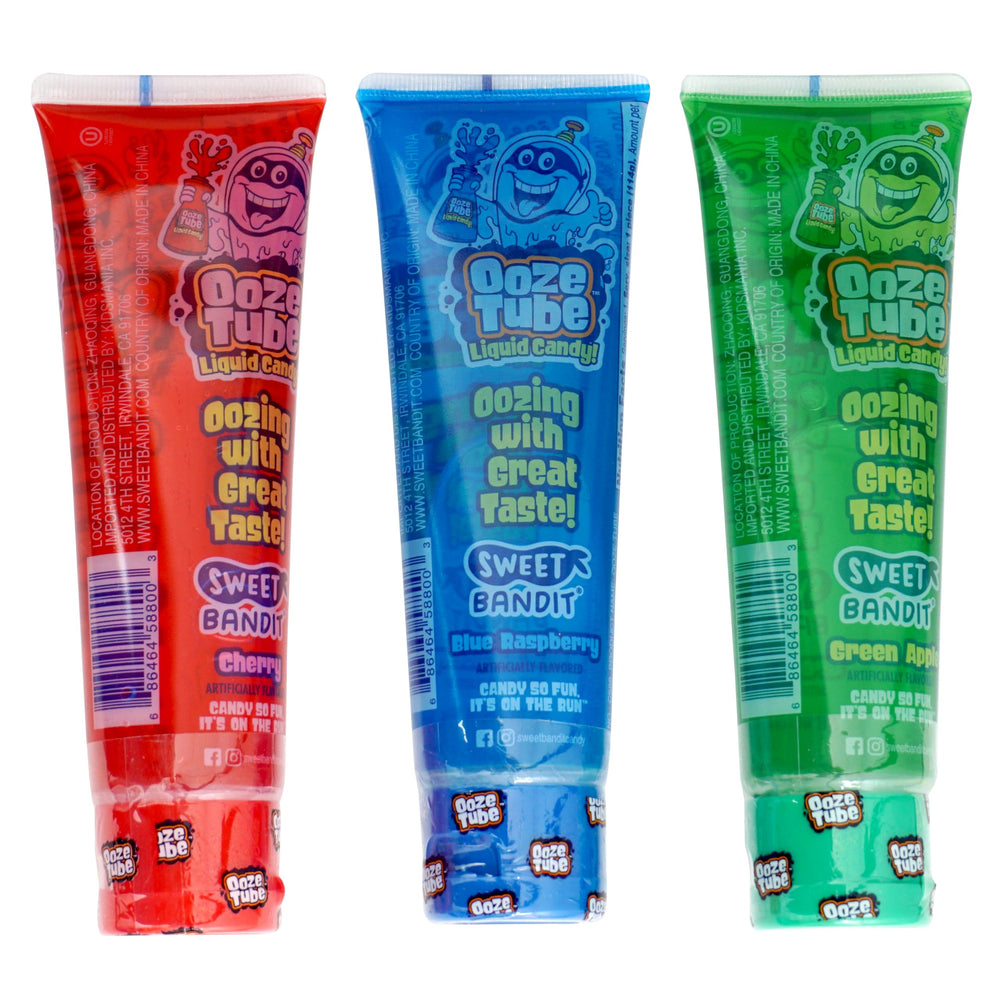 The Hampton Candy Company Ooze Tube Green Apple—squeezable treat for quick refreshment