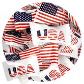 The Hampton Candy Company Patriotic Buttermints bulk bag on display for parties.