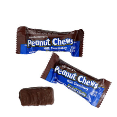 Milk chocolatey Peanut Chews from The Hampton Candy Company offer balanced flavor moments.