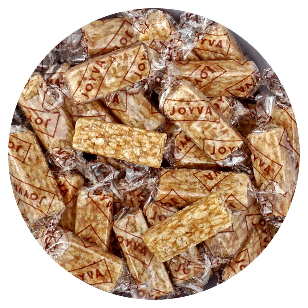 The Hampton Candy Company sesame crunch bars bulk pack ready for sharing.