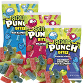The Hampton Candy Company Sour Punch Bites strawberry bag chews with bright fruity notes, ideal for lunchboxes