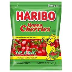 The Hampton Candy Company Happy Cherries 5oz gummies for quick snack-time treats.