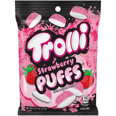 THE HAMPTON CANDY COMPANY Strawberry Puffs closeup pink gummies for a tasty snack