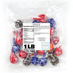 The Hampton Popcorn Classic Roll Pops cherry flavor, festive and party-ready.