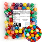 The Hampton Popcorn Company 1 inch gumballs bulk bag ready for gumball machines.