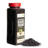 The Holly Tree Organic Black Sesame Seeds pack shot highlighting bold nutty flavor for cooking