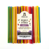 The Honey Jar honey sticks 50-count packaging display, pure honey for quick sweetness