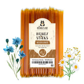 The Honey Jar wildflower honey sticks packaging highlights premium local honey for on-the-go flavor.