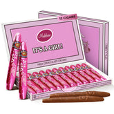 The Madelaine Chocolate Company Madelaine Solid Premium Milk Chocolate Cig with pink foil, ideal baby shower favor.