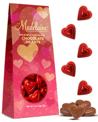 The Madelaine Chocolate Company solid milk chocolate red heart for gifting and Valentine's treats
