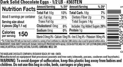 The Madelaine Chocolate Company dark chocolate eggs with premium ingredients for a smooth finish.