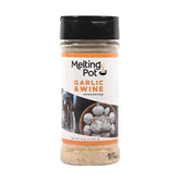 The Melting Pot Garlic & Wine Seasoning bottle offers restaurant-style flavor at home.