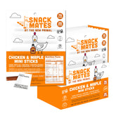 The New Primal Snack Mates Kids Chicken Maple Stick hero view, portable protein for busy days.