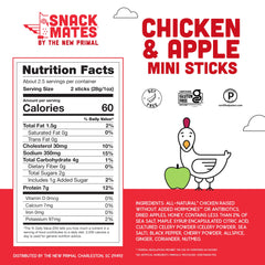 The New Primal Snack Mates packaging closeup showing paleo-friendly, low-sugar option.