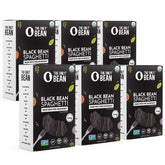 The Only Bean organic black bean spaghetti pack shows a protein-forward plant-based pasta.